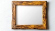 © Suppattra - Rustic wooden frame hanging gracefully on a wall adding warmth and character to the interior space