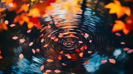 Poster - Water drop resting on a green leaf showcasing intricate natural patterns and textures in a fluid abstraction