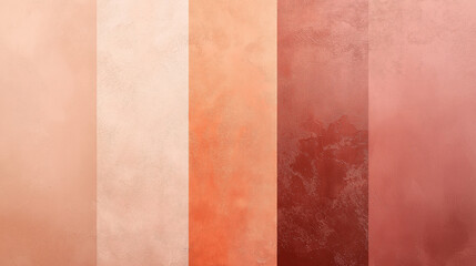 Poster - A minimalist gradient of earthy terracotta and peach tones