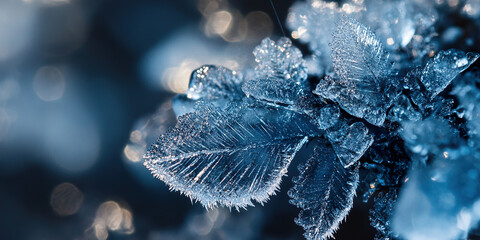 Wall Mural - Icy Spiderweb Macro
