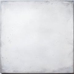 Aufkleber - White Texture Background with Brush Strokes and Grey Frame: Abstract Minimalist Art 
