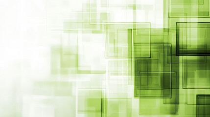 Poster - Abstract vector background with white and green transparent rectangles