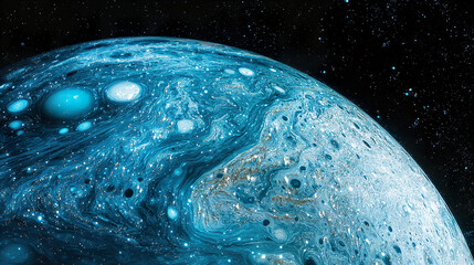 Wall Mural - sapphire space landscape