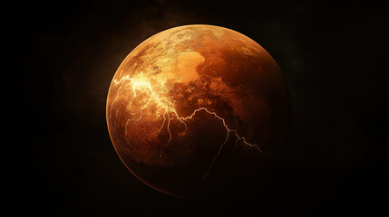 Wall Mural - earth in dark space