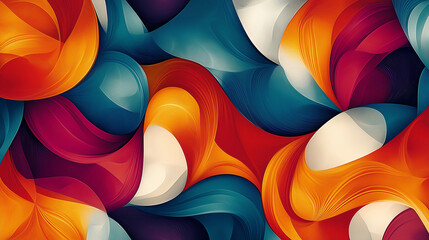 Aufkleber - Colorful abstract background flowing smoothly with vivid colors