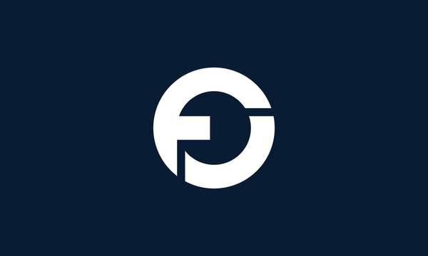 FO or OF monogram logo design