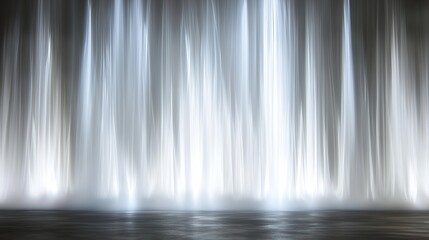 Aufkleber - Ethereal light cascades down darkened backdrop abstract waterfall of radiant luminosity