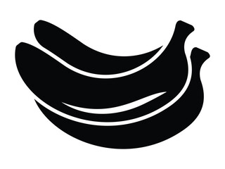 Fototapete - Banana icon set. Banana fruit icon isolated on white background. Style flat silhouette symbol sign website logo design. Set of bananas icon vector illustration. EPS 10
