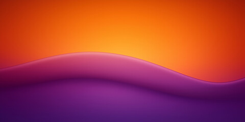 Poster - Purple and orange wave creating a gradient background