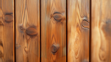 Aufkleber - Vertical wooden planks showing knots and wood grain creating natural patterns
