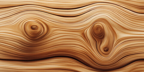 Aufkleber - Wood grain pattern forming concentric circles on a wooden surface