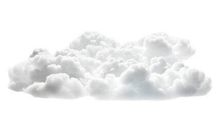 Wall Mural - cloudscape: white fluffy cloud on transparent background	