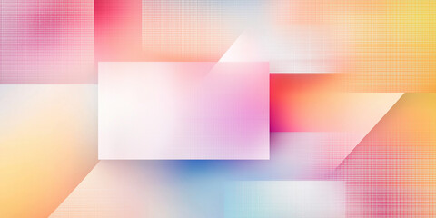 Aufkleber - Geometric shapes creating an abstract background with gradient colors and texture overlay