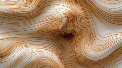 Aufkleber - Abstract wooden texture background creating wavy pattern with warm brown tones