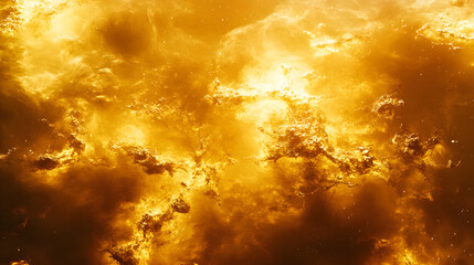 Poster - Abstract image of a fire burning in the sky with vibrant colors and a dramatic atmosphere