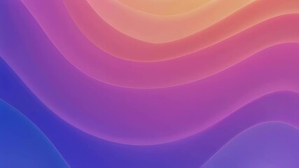 Poster - Colorful abstract waves background. Gradient fluid shapes in purple, pink, and blue hues. Modern digital art design. Smooth curves and vibrant colors for creative projects and presentations
