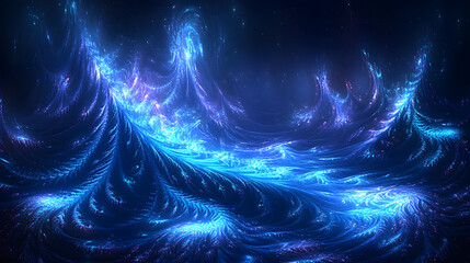 Poster - Blue and purple abstract background with artistic design elements and textures for creative projects