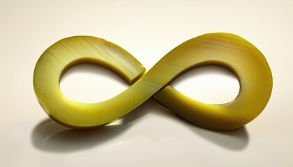 Poster - Halved Olive Casting a Shadow That Forms an Elegant Infinity Symbol on a Light Surface