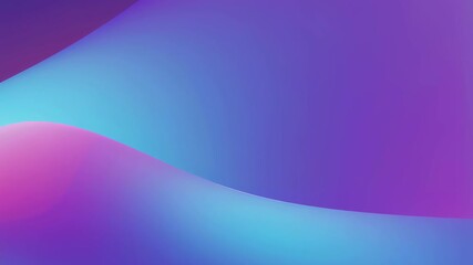 Poster - Abstract waves of purple and blue. Smooth gradient background with flowing curves. Minimalist design for modern tech themes. Creative digital art for presentations and wallpapers