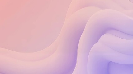 Poster - Soft pastel abstract background with flowing curves. Minimalist pink and purple gradient design. Smooth organic shapes for calming visual effect. Modern art and digital wallpaper concept