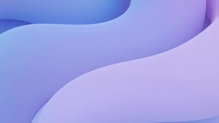 Poster - Smooth gradient waves in purple and blue. Abstract fluid shapes. Minimalist design background. Modern digital art concept. Calming color transition for tech or beauty branding
