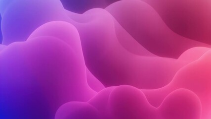 Poster - Abstract fluid shapes in purple and pink gradient. Smooth flowing forms. Modern digital art background. Dynamic design for creative projects. Futuristic and trendy visual concept