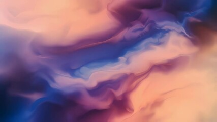 Poster - Ethereal fluid abstract background. Swirling colors blend in dreamy patterns. Cosmic nebula-like design for artistic projects. Digital art wallpaper with smooth gradient transitions