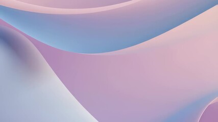 Poster - Pastel abstract waves background. Smooth gradient shapes in pink, purple, and blue tones. Minimalist artistic design for digital media. Modern and elegant backdrop for presentations or branding