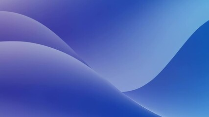 Poster - Abstract blue waves background. Smooth curved shapes in various shades of blue. Minimalist design for digital art, presentations, and branding. Modern and elegant visual concept