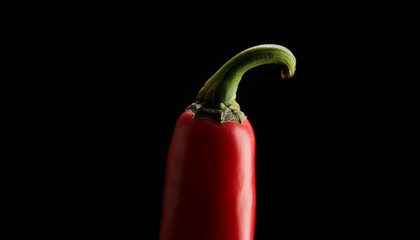 Wall Mural - Fresh red chili pepper. Organic and tasty vegetable. Natural farm product.