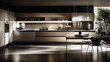 © Biancaart - Modern Kitchen Design with Sleek Cabinetry and Dining Table Setup