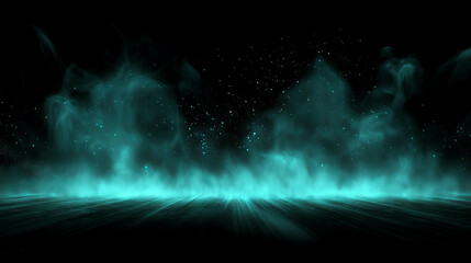 Poster - Enchanting abstract scene of floating dust motes and subtle ethereal light for creative design