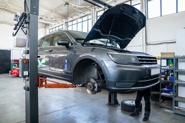 Poster -  Car service workshop. Car repair