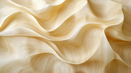 Poster - Smooth light yellow beech wood texture for design and decor