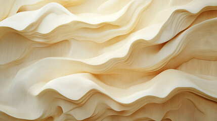 Poster - Elegant beech wood texture with tight grain and soft light waves for design