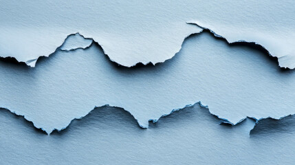 Poster - artistic display of irregular ribbed blue paper texture for creative design projects
