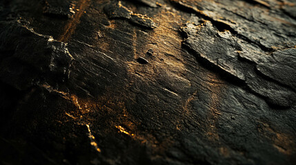 Poster - Rich mahogany texture with dark low light for interior design and decor