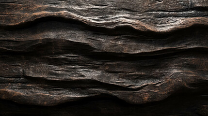 Poster - Rugged mahogany wood texture with natural live edge for design backgrounds