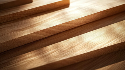 Poster - Mdf wood texture with smooth surface and distinct lines for interior design and carpentry