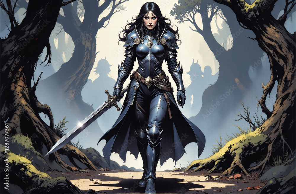 Ilustración de Stock post apocalyptic map, battlemap, rpg map ...