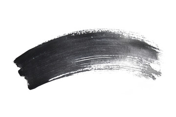 Poster - Black brush stroke image, showcasing artistic element, texture, and abstract design details.