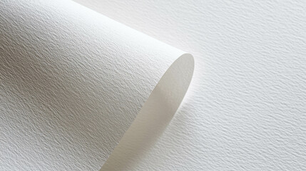 Poster - Abstract texture of ribbed white paper for creative design projects
