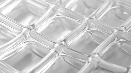 Poster - Intricate transparent ribbed texture with rounded intersecting patterns for modern design concepts