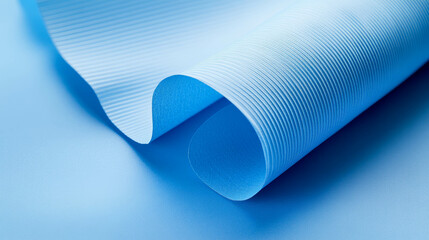 Poster - Ribbed blue paper texture for creative design and background use