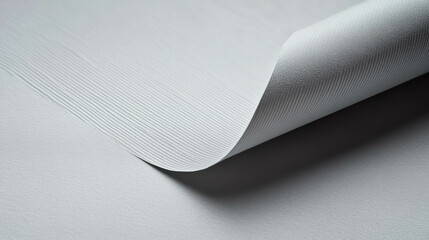 Poster - Ribbed grey paper texture with rounded edges for design projects