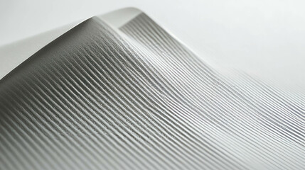 Poster - Abstract texture of ribbed grey paper for design and backgrounds