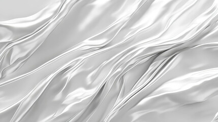 Poster - Metallic texture of rumpled aluminum foil with fine lines for abstract design