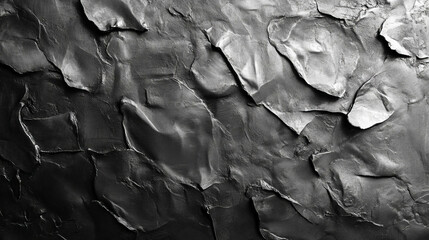 Poster - Rumpled lead foil texture with dull sheen for industrial design projects