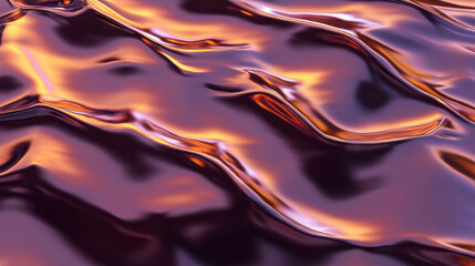 Poster - cool reflective surface of rumpled titanium foil with shimmering texture