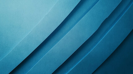 Poster - elegant blue ribbed paper texture with shallow angles for creative design and background use